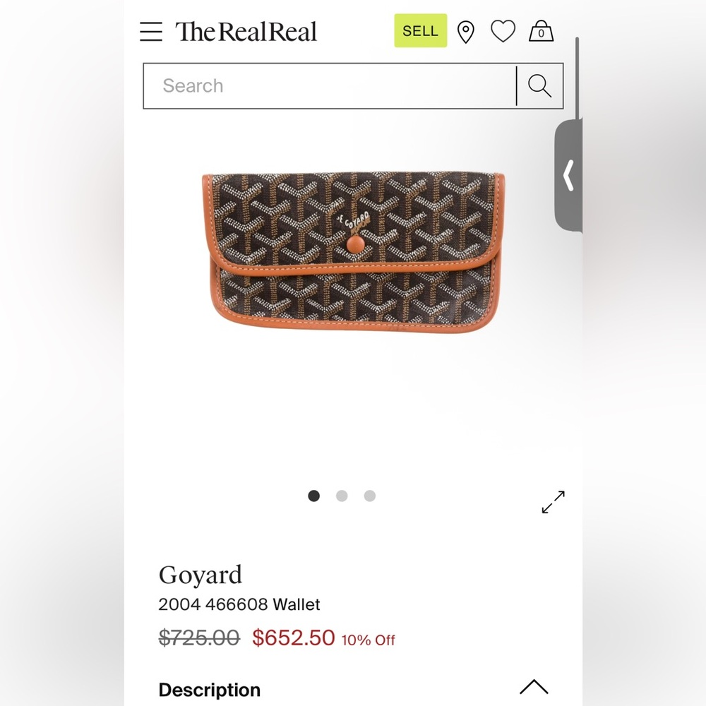 GOYARD White & Gray Monogram Clutch Wallet Pouch RARE π€π©Άπ - Picture 2 of 9